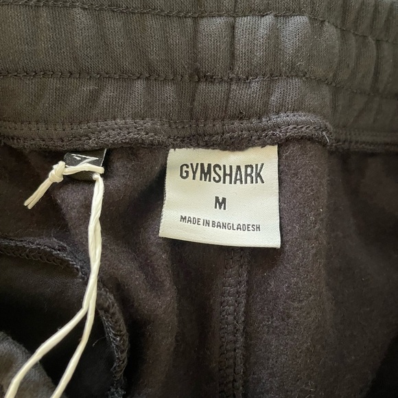 NWT!! Gymshark “Crest” sweatpants joggers, black size Medium - Picture 6 of 7